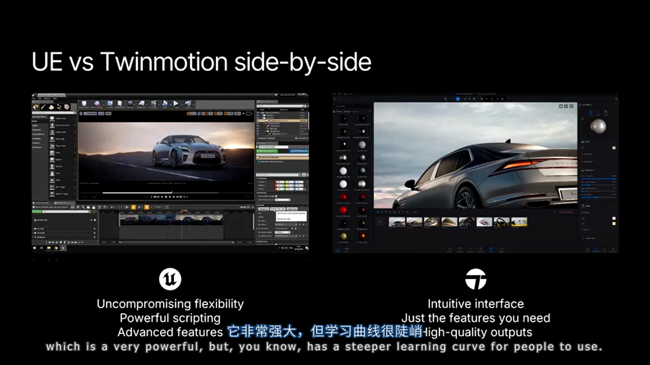 Twinmotion 简化界面展示