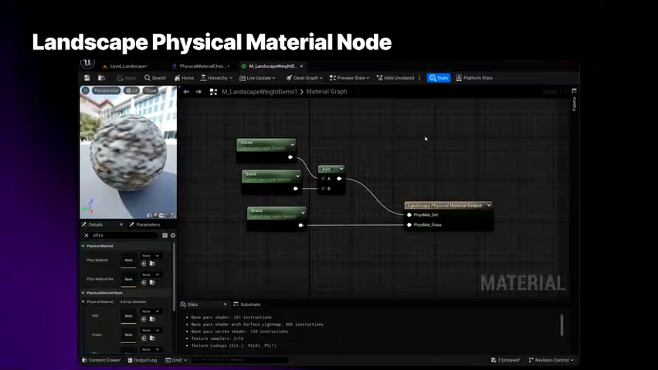地形物理材质设置